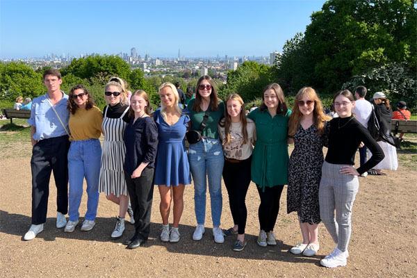 Menard Family George Washington Forum fellows are shown in Hampstead Heath Park in London, U.K.