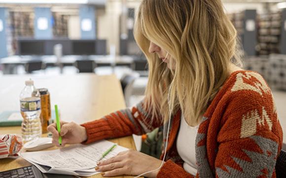 Student Studying