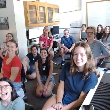 Summer research students pose for a picture