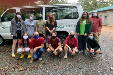 The Ohio University team at Camp Kum Ba Ya