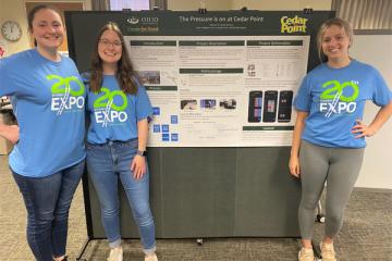 OHIO students Meghan Harris, Danielle Klein, and Maddie McNamara