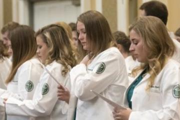 Doctors during their rite of passage ceremony