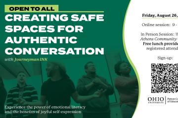 Creating Save Spaces for Authentic Conversation, Friday, Aug. 26