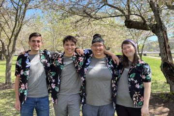 Alex Williams, Justin Garey, Natalie Soltis and Drew Mullett