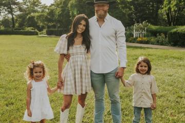 Robert Fraley is shown with his family members