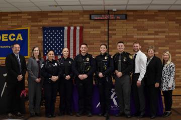 Basic police training academy grads