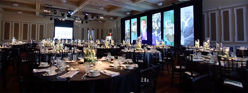 Baker Ballroom set up by OHIO Catering