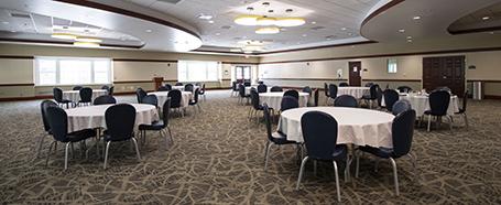 tables and chairs set up for a banquet in nelson