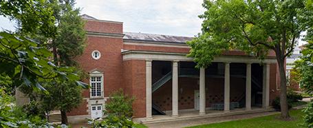 View of Memorial Auditorium from the College Green