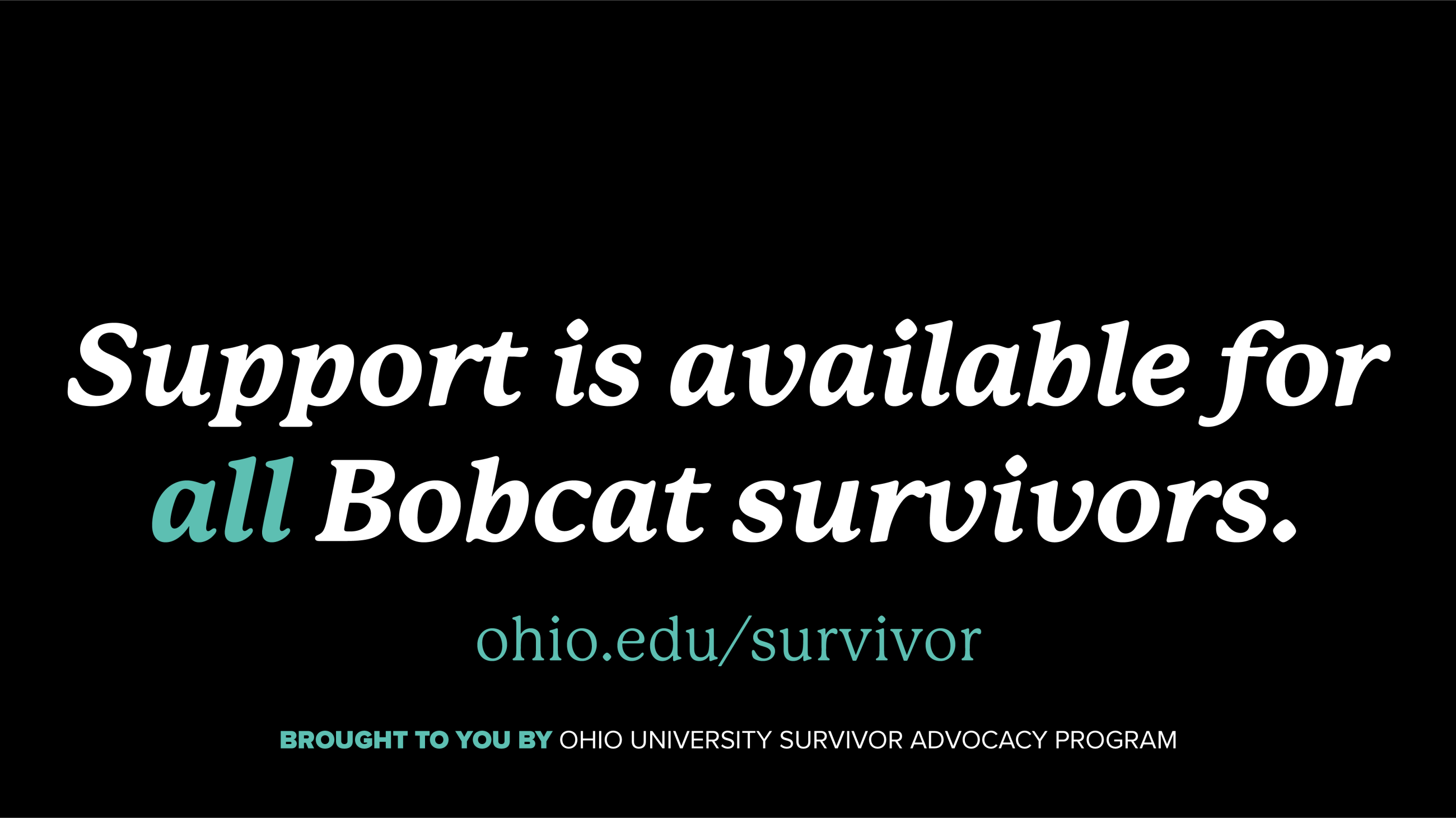 Support survivors digital slide