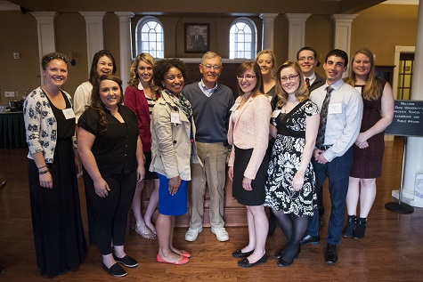 Recognition dinner with the Voinovich Undergraduate Research Scholars.