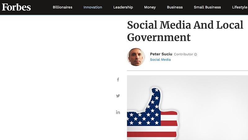Forbes Screenshot Social Media in Local Government